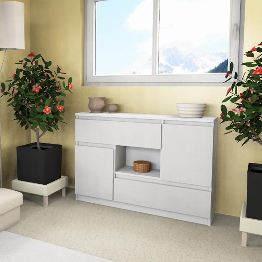 Komoda 2+2 120cm Bílá BAUMAX