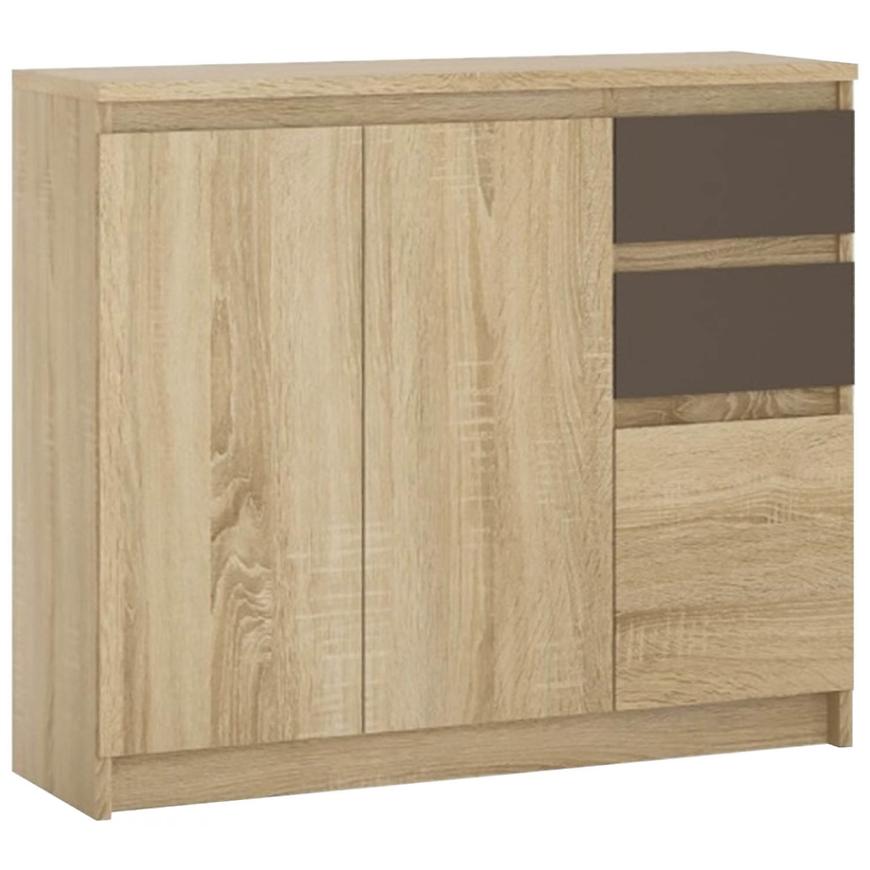 Komoda Armadio 109cm Dub Sonoma/ Láva BAUMAX