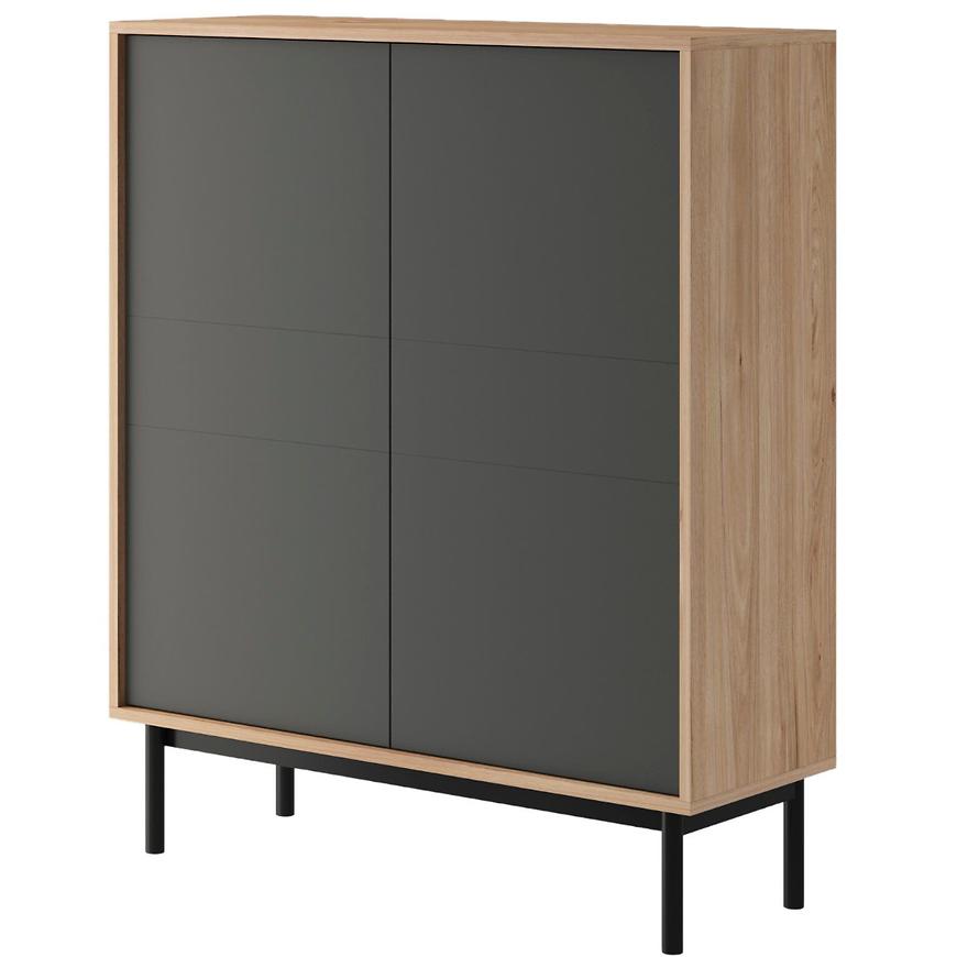 Komoda Basic 104cm Jackson Hickory/Grafit BAUMAX