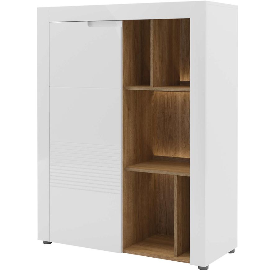 Komoda Belfort 100cm Ořech San Diego/Bílá BAUMAX