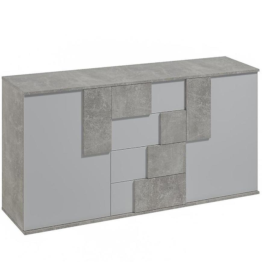 Komoda Elstra II 180cm Bílá/Beton BAUMAX
