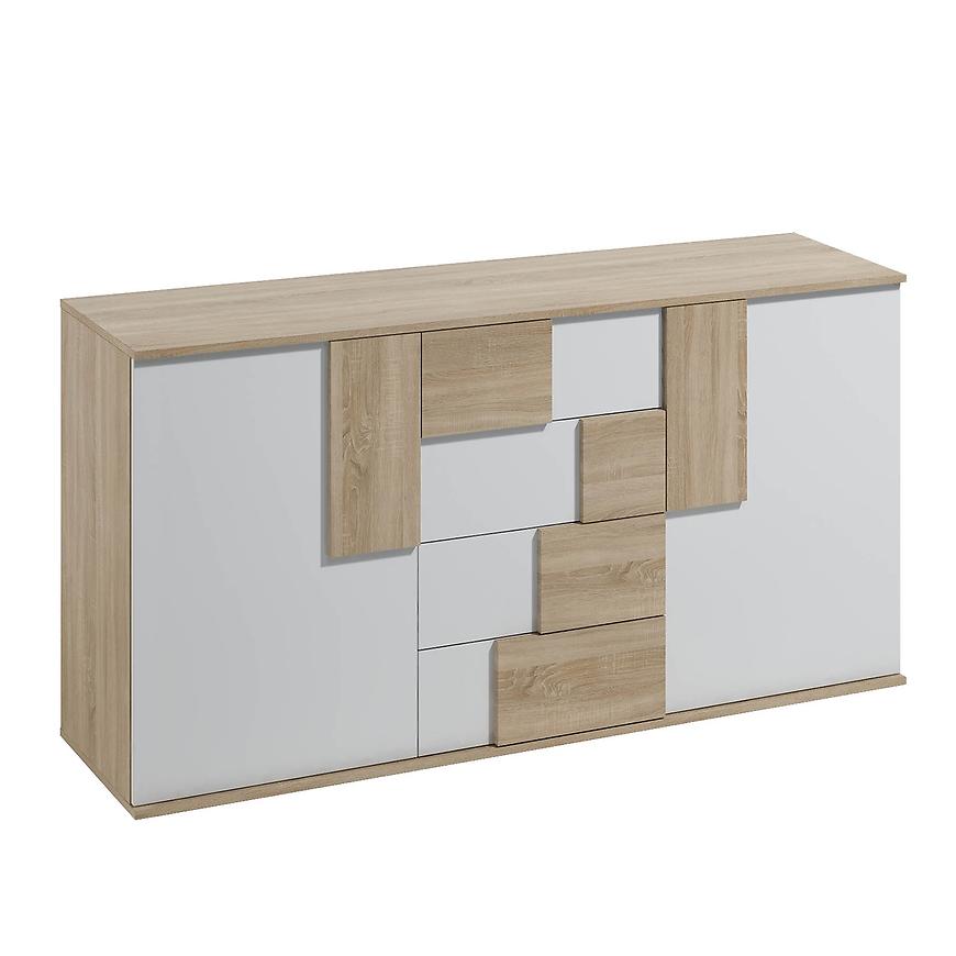 Komoda Elstra II 180cm Dub Sonoma/Bílá BAUMAX