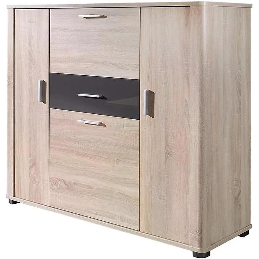 Komoda Fill 127 cm Dub Sonoma/Grafit BAUMAX