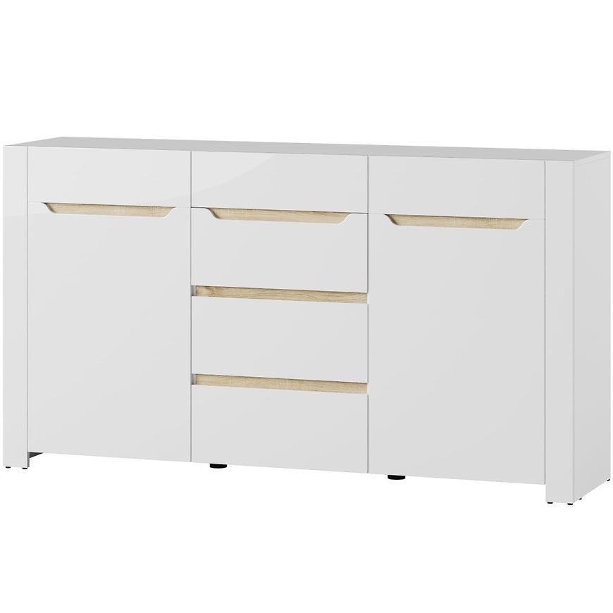 Komoda Ice 170cm Dub Sonoma/Bílá BAUMAX