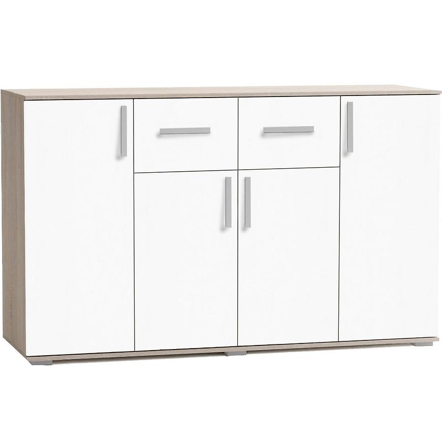 Komoda Jacob III 150cm Dub Sonoma/Bílá BAUMAX