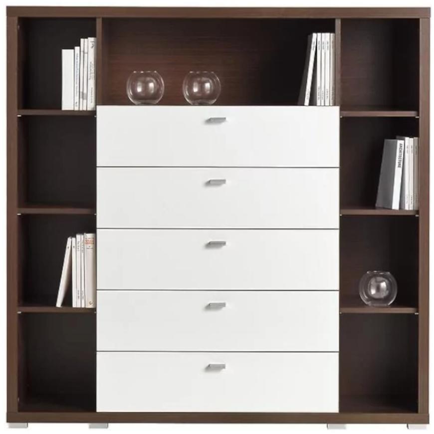 Komoda Kendo 140 cm Bílá/Wenge BAUMAX