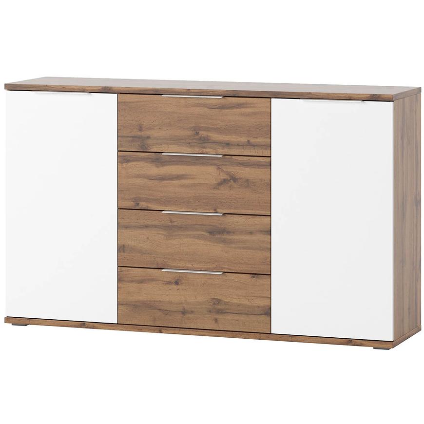 Komoda Livorno 150 cm Dub Wotan/Bílá BAUMAX
