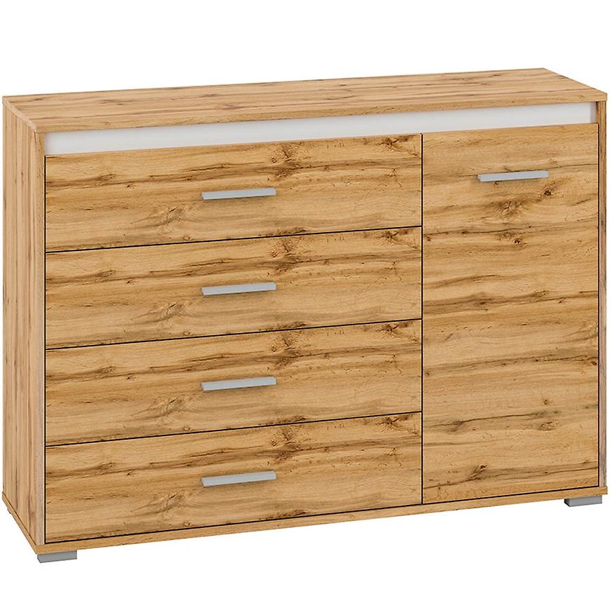 Komoda Mavo 120cm Bílý/Antracit/Wotan BAUMAX