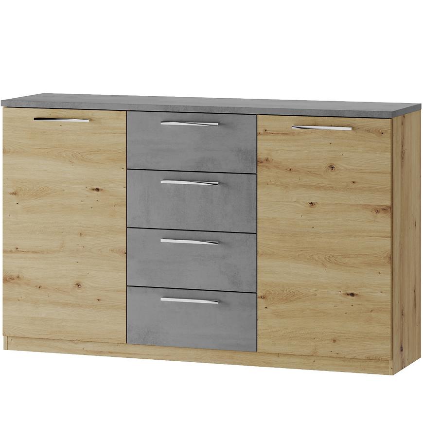 Komoda Mediolan 145cm Dub Artisan/Oxid/Twist BAUMAX