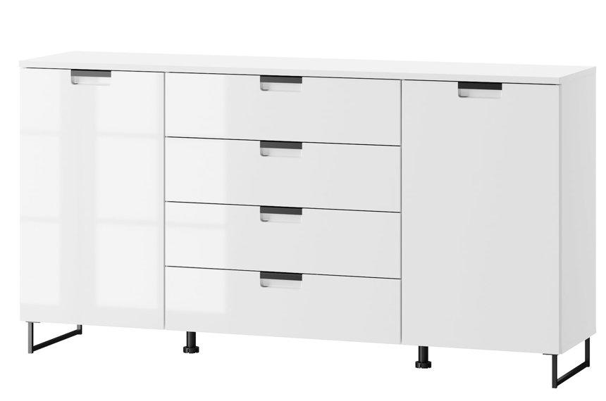 Komoda Megan 160 cm Bílý Lesk BAUMAX