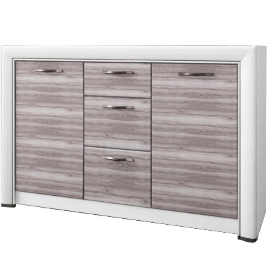 Komoda Olivia 136cm Krém / Dub Ancona mat BAUMAX