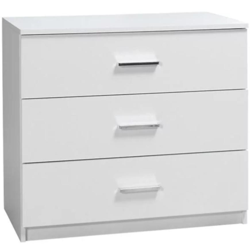 Komoda Panarea 93 cm Bílý Lesk BAUMAX