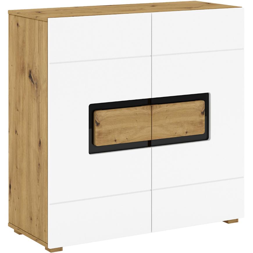 Komoda Paweł 90cm Dub/Bílý BAUMAX