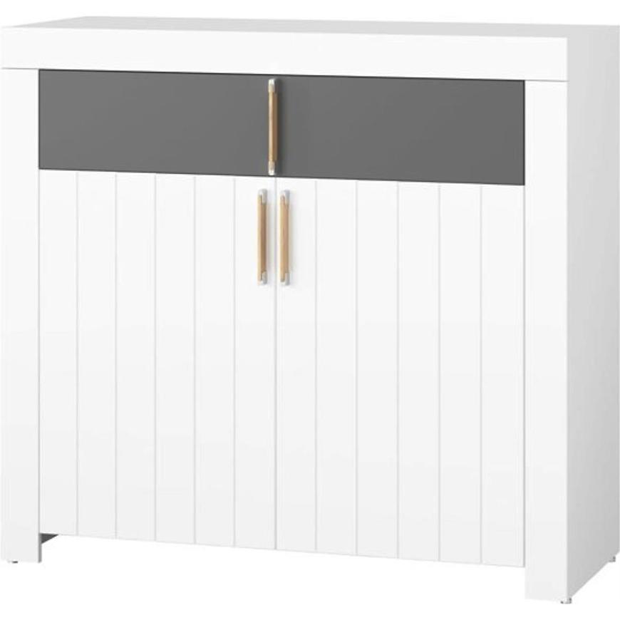 Komoda Picolo 106 cm Bílý/Šedá BAUMAX