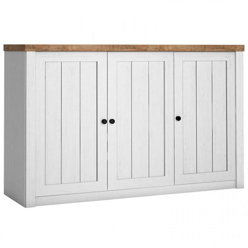 Komoda Prowansja 130cm Borovice Andersen/Dub Lefkas Tmavě BAUMAX