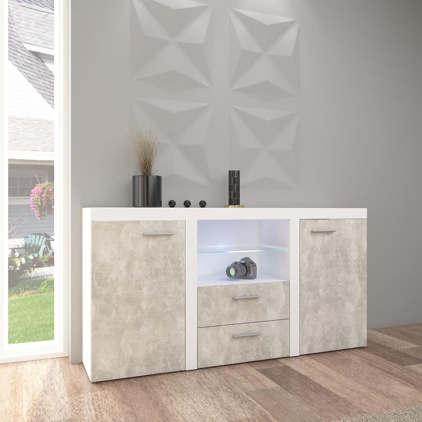 Komoda Rumba 156cm Beton BAUMAX