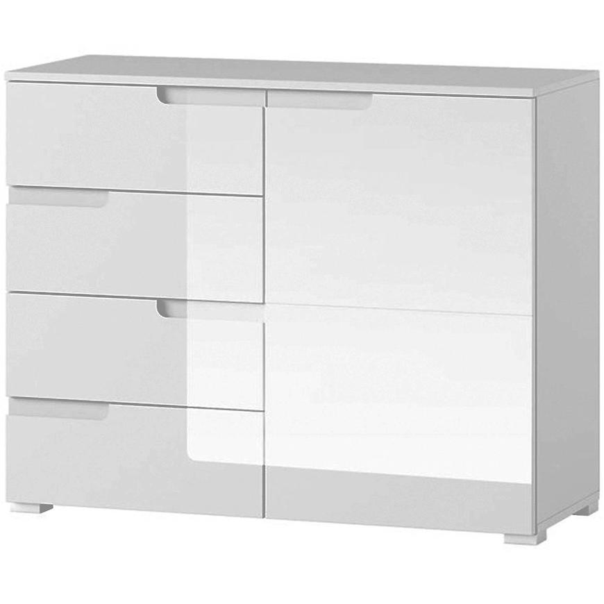 Komoda Selene 100 cm Bílá Mat/Bílá Lesk BAUMAX