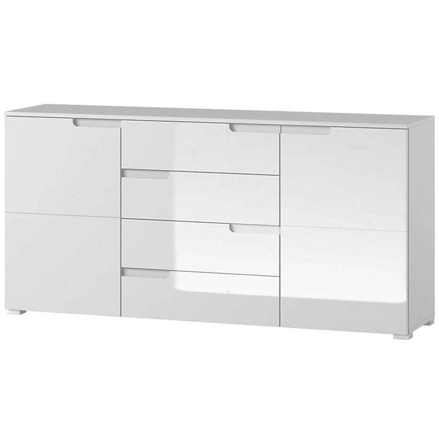 Komoda Selene 165 cm Bílá Mat/Bílá Lesk BAUMAX