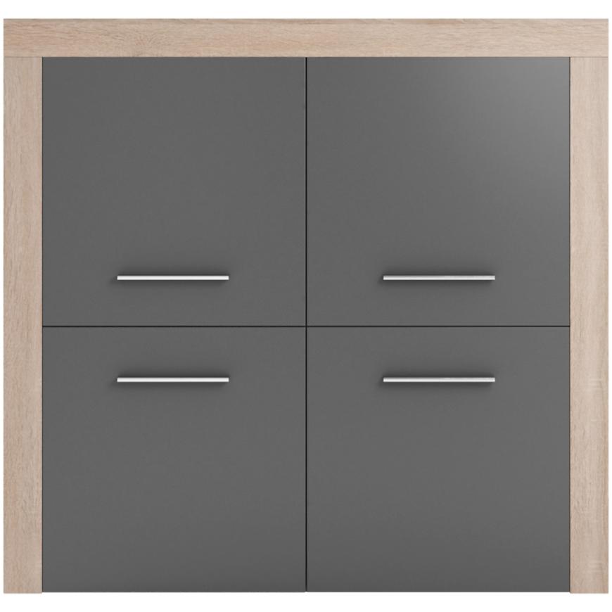 Komoda Titto 110 cm Antacyt/Dub Sonoma BAUMAX