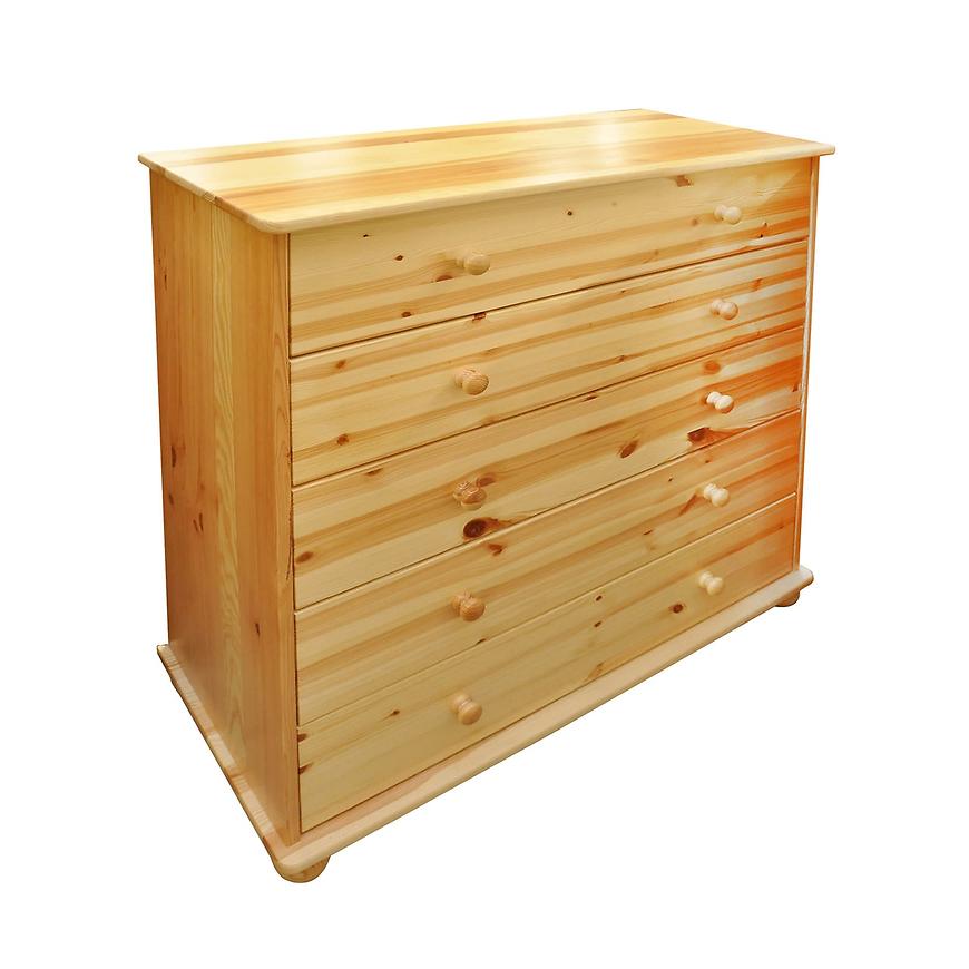 Komoda V 100 cm Borovice BAUMAX