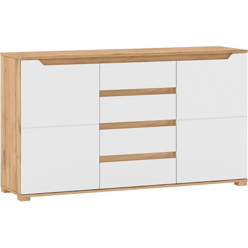 Komoda Vincent 150cm Bílá/Dub Wotan BAUMAX