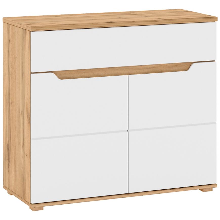 Komoda Vincent 80cm Bílá/Dub Wotan BAUMAX