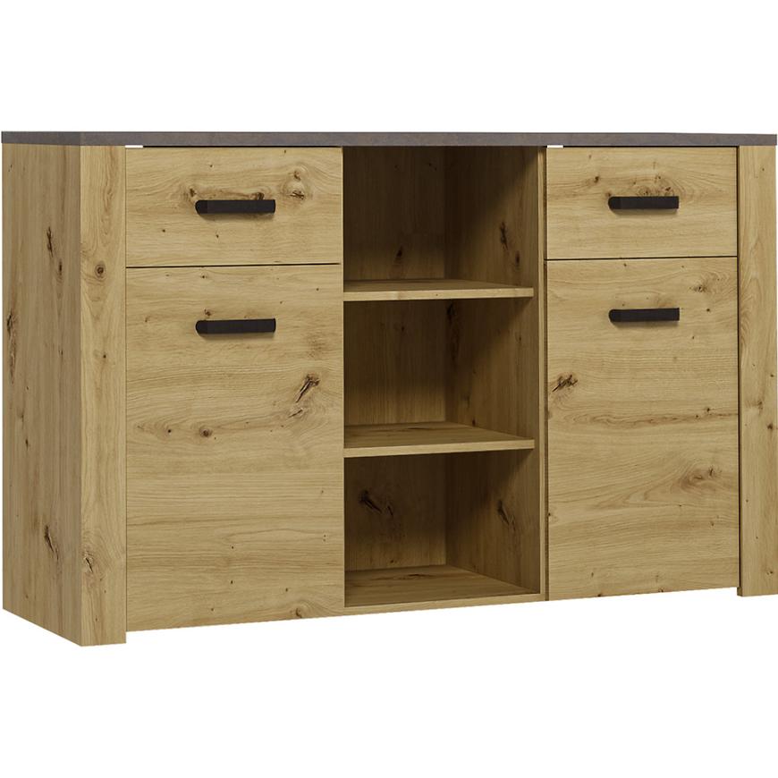 Komoda XL 137cm Dub Artisan / Smooth Grey BAUMAX