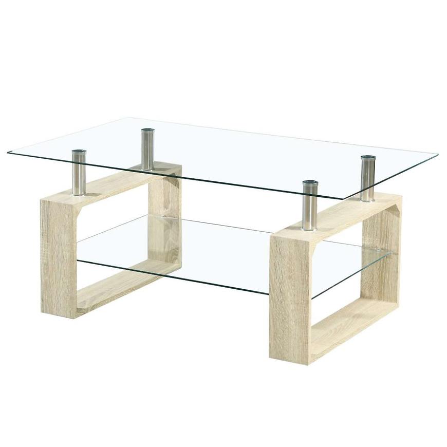 Konferenční Stolek Ankara 100cm Dub/Sklo BAUMAX