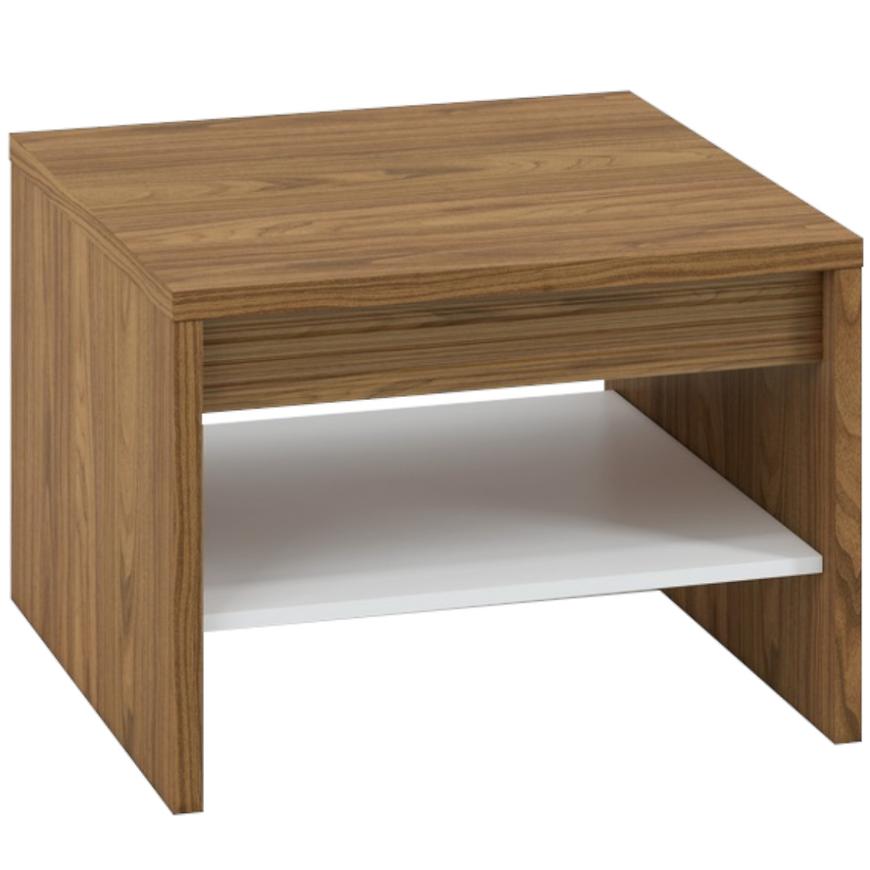 Konferenční Stolek Dallas 69cm Orech/Bílý Lesk/Orech BAUMAX