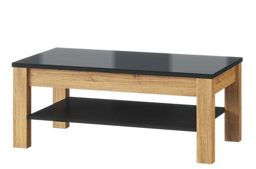 Konferenční Stolek Kama 110 cm 41 Dub Camargue/Černý Mat BAUMAX