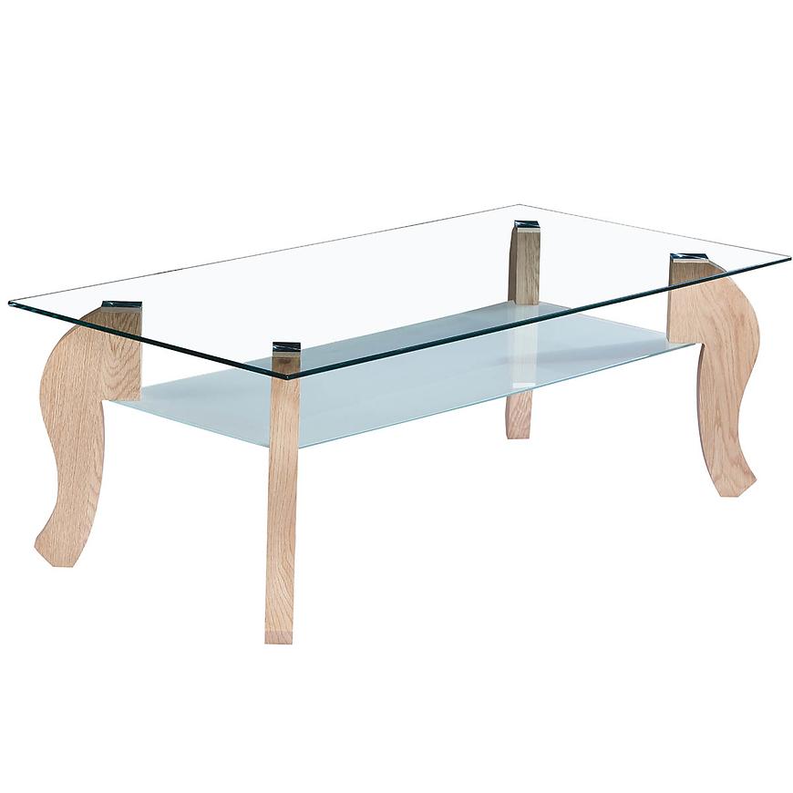 Konferenční Stolek Majorca 120cm Sklo/Dub Sonoma BAUMAX