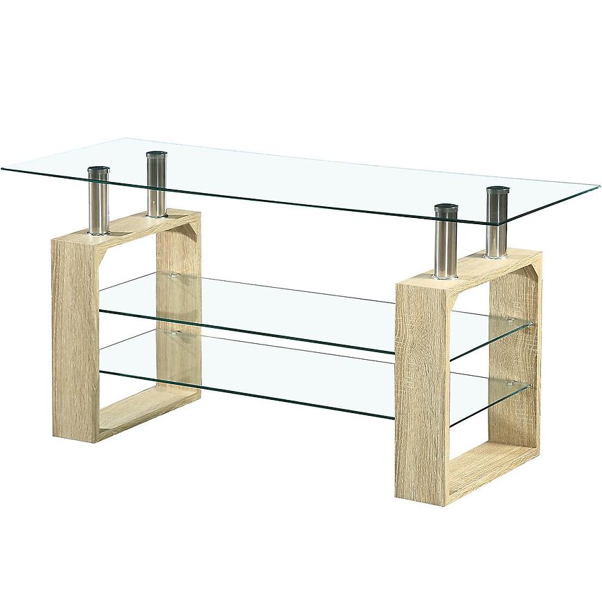 Konferenční Stolek Sofia 100cm Dub/Sklo BAUMAX