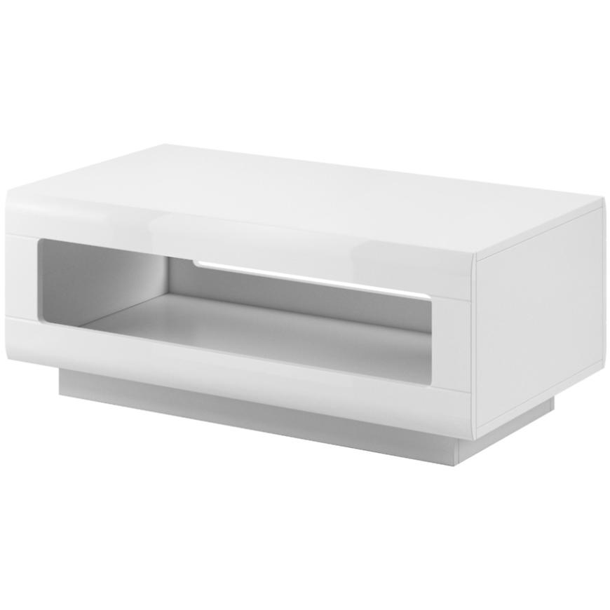 Konferenční Stolek Tulsa 110 cm Bílá Lesk BAUMAX