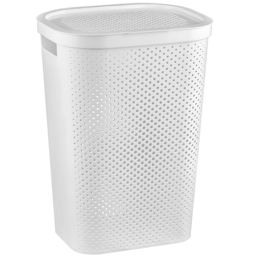 Koš na prádlo infinity 60l 231007 bílá BAUMAX
