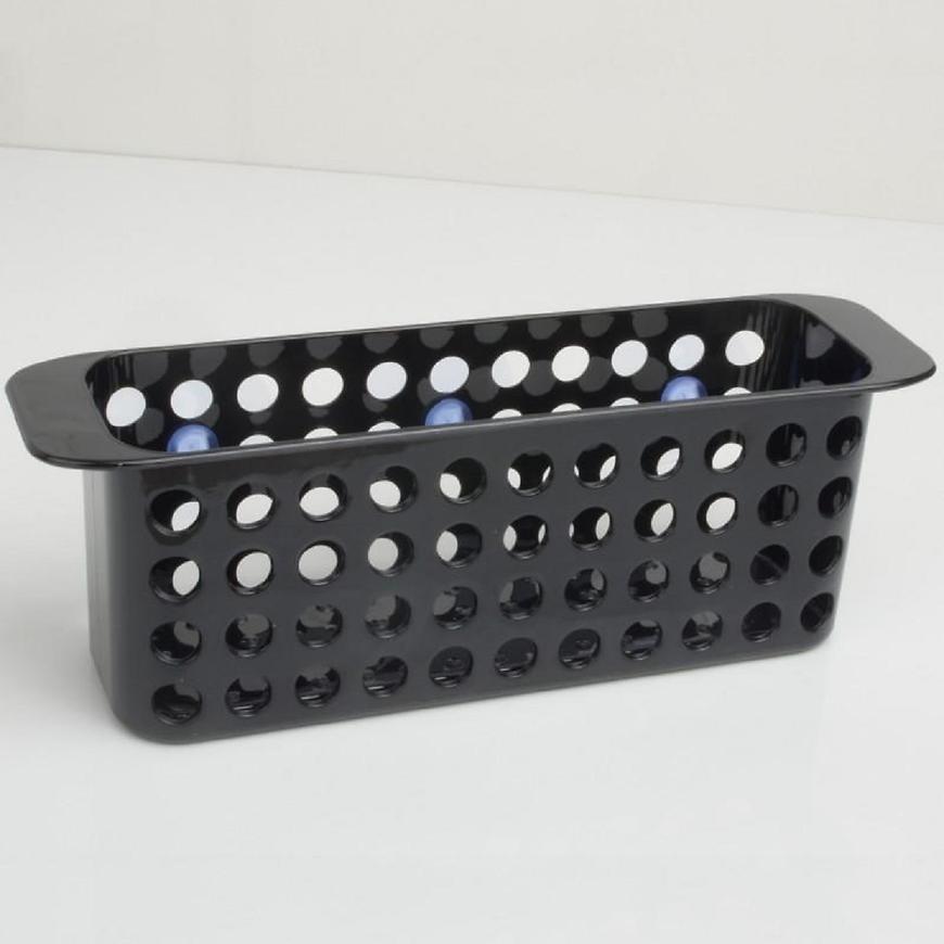 Košík Pvc plochý s přísavkami black kpblk0300 BAUMAX