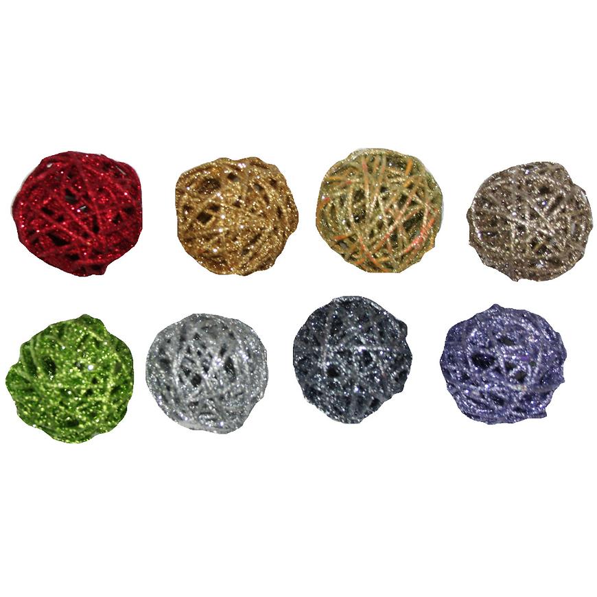 Koule ratanovy brokát o5cm mix 26388 BAUMAX