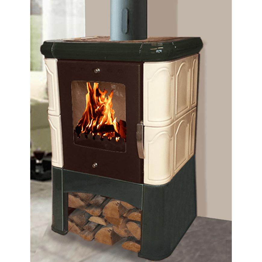 Krbová kamna Piccolo Butter Glassgreen 5