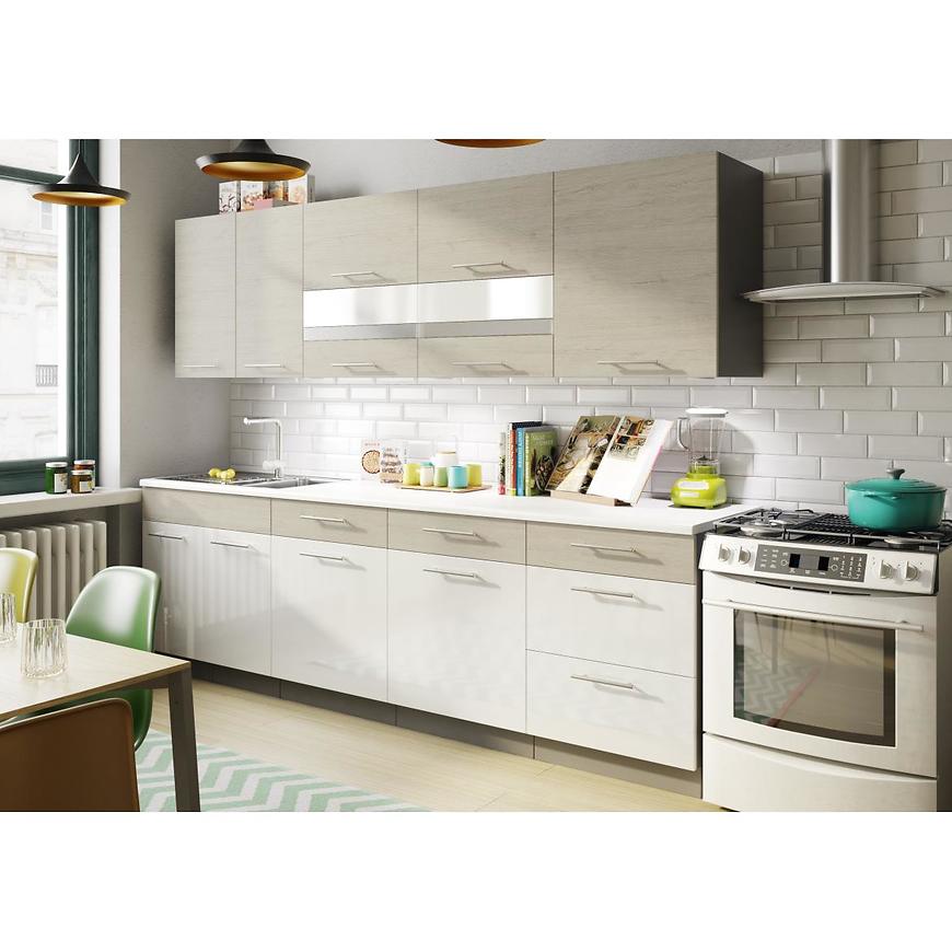 Kuchyňská linka Mia 260 Picard/Bílá Bez Pracovní Deskou BAUMAX