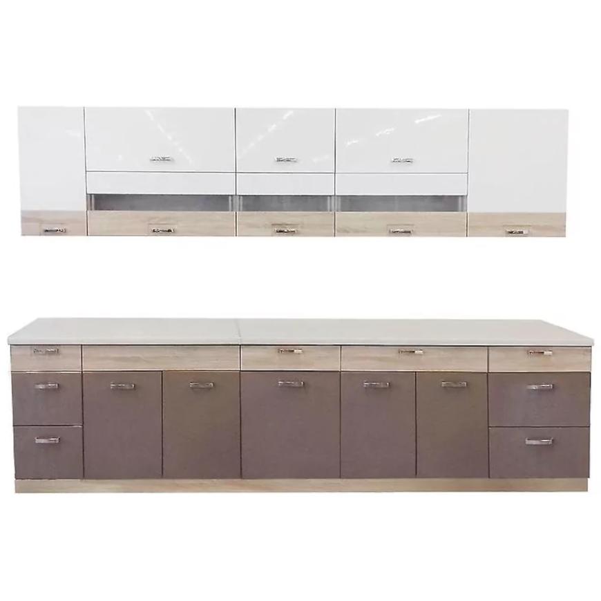 Kuchyňská linka Premio 330 Dub Sonoma/Bílá/Lesk BAUMAX