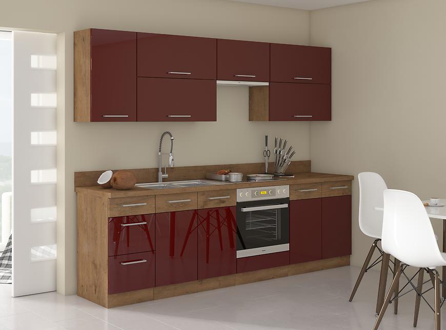 Kuchyňská linka Vigo 260 cm s pracovní deskou