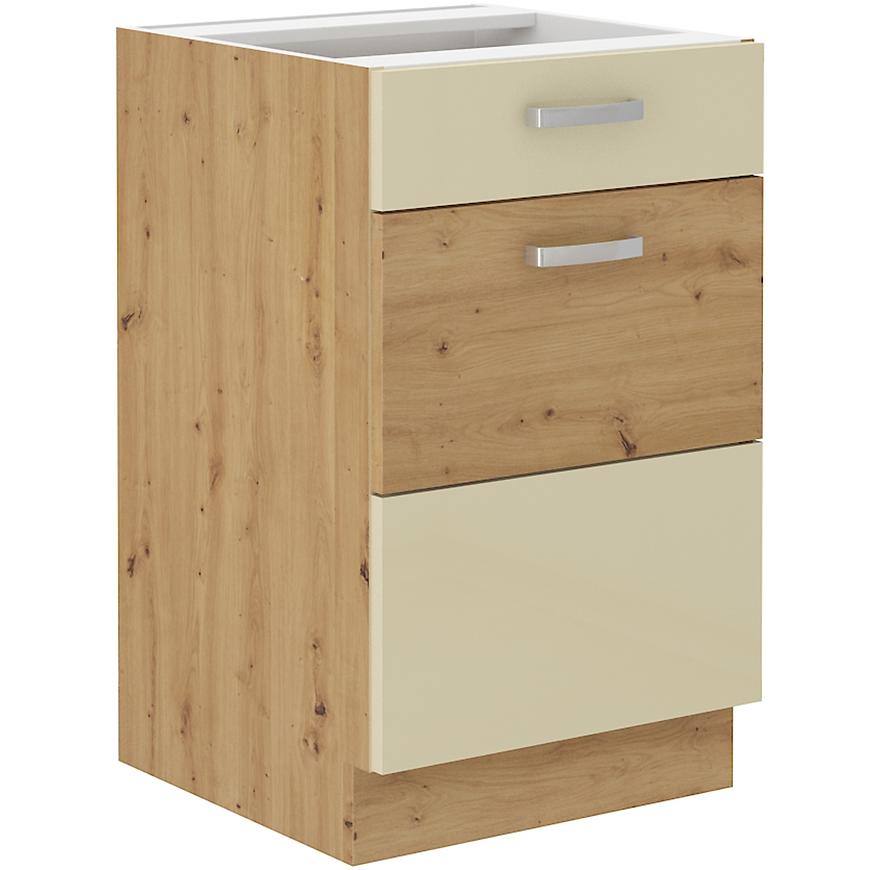 Kuchyňská skříňka Artisan Krémová Lesk 50D 1F 1S BAUMAX