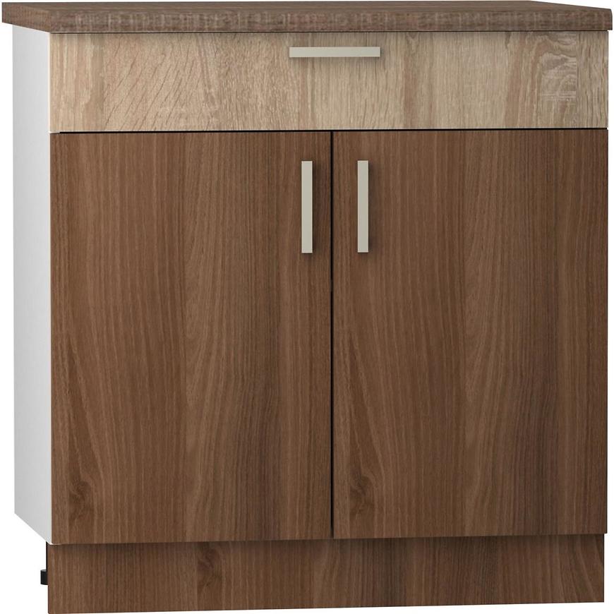 Kuchyňská skříňka Blanka Sonoma/Akát d80 s/1 p/l zb BAUMAX