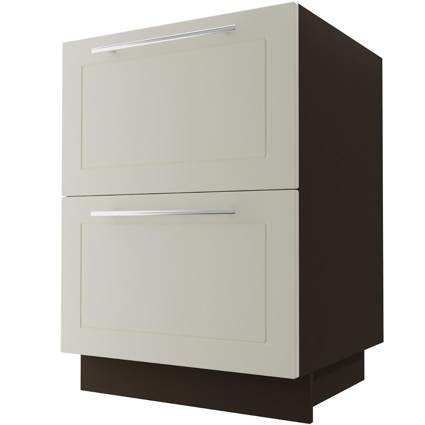 Kuchyňská skříňka D2E/60/1E Quantum Vanilla Mat/Lava BAUMAX