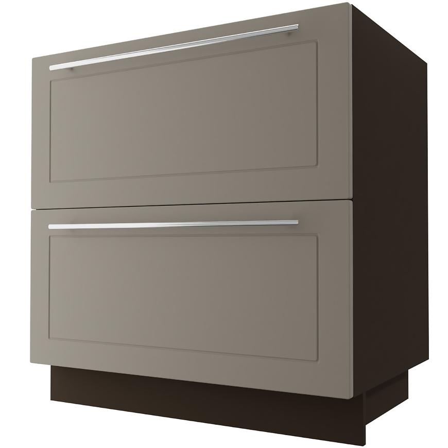 Kuchyňská skříňka D2E/80 Quantum Beige Mat/Lava BAUMAX