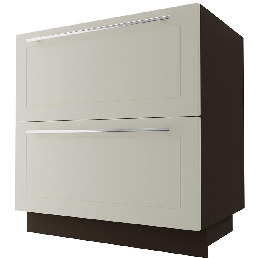 Kuchyňská skříňka D2E/80 Quantum Vanilla Mat/Lava BAUMAX
