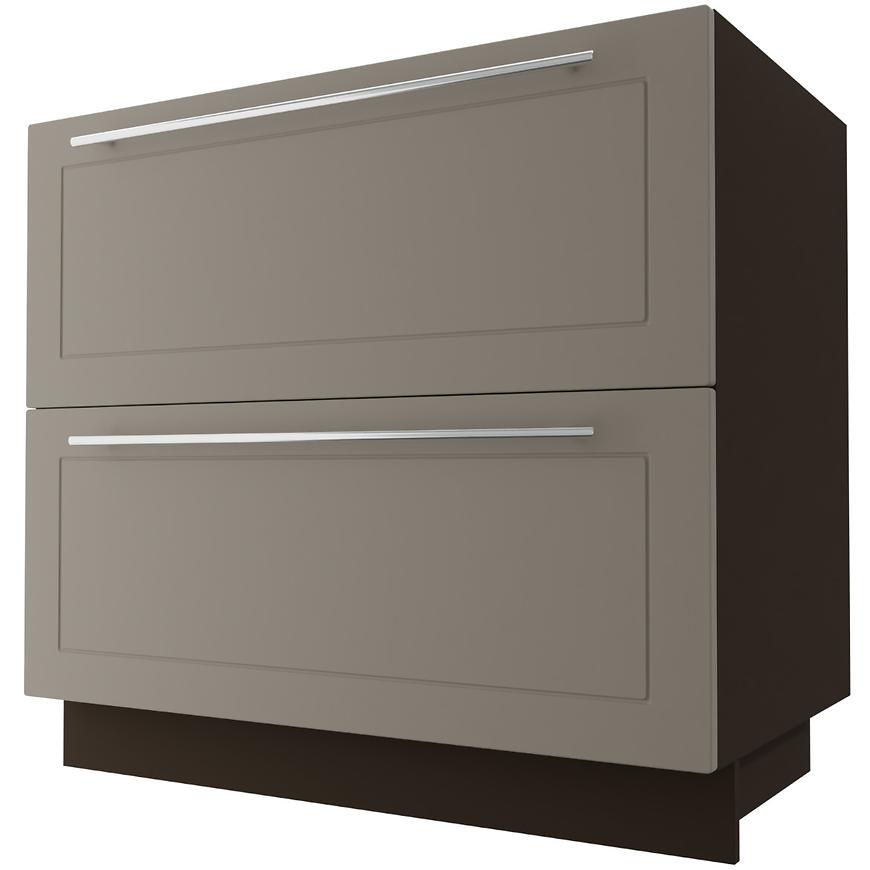 Kuchyňská skříňka D2E/90 Quantum Beige Mat/Lava BAUMAX