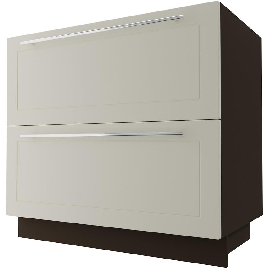 Kuchyňská skříňka D2E/90 Quantum Vanilla Mat/Lava BAUMAX
