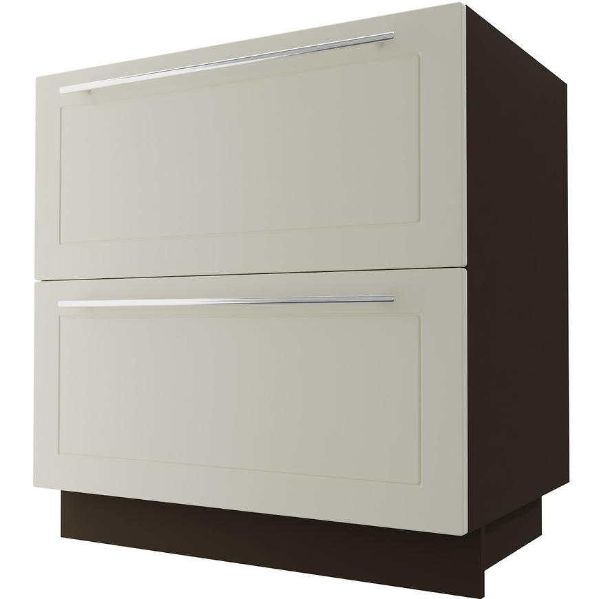 Kuchyňská skříňka D2M/80 Quantum Vanilla Mat/Lava BAUMAX