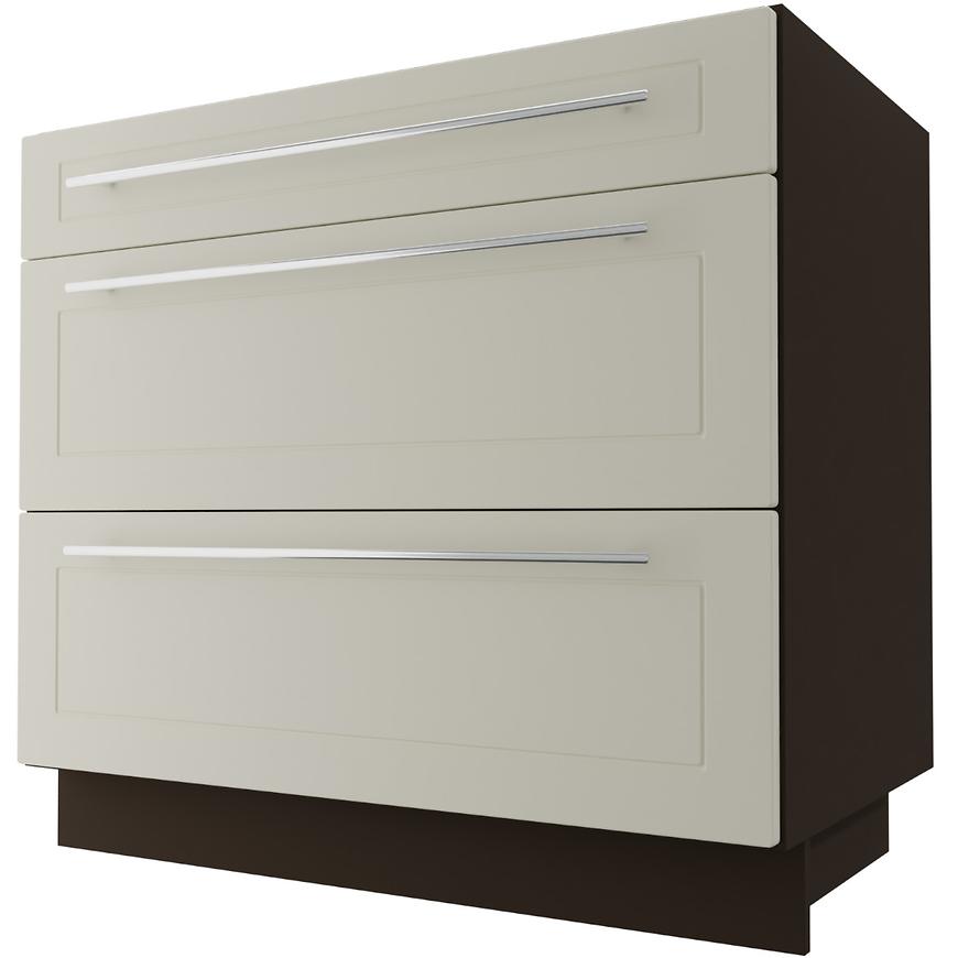 Kuchyňská skříňka D3E/90 Quantum Vanilla Mat/Lava BAUMAX
