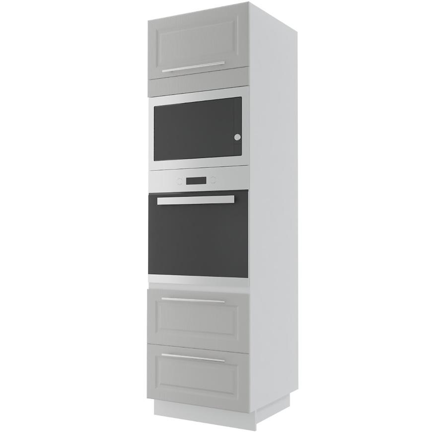 Kuchyňská skříňka Emporium D14RU/2E 286 Light Grey Stone/Bílá BAUMAX